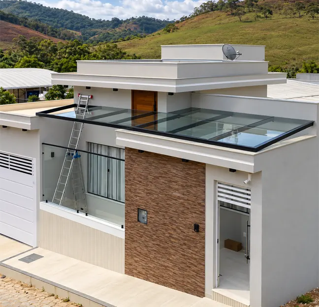 Telhados em Vidro e Coberturas pela SV Vidros e Esquadrias